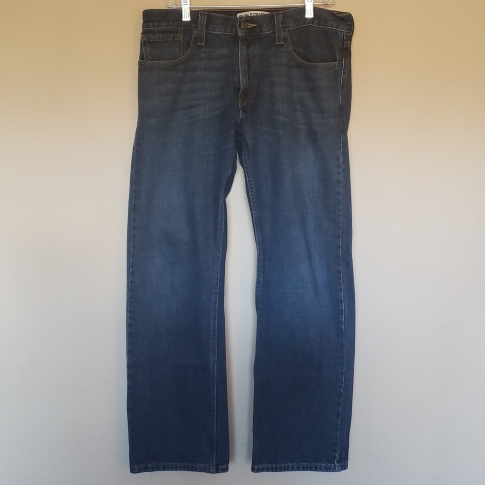🔥Levi's Dark Denim Slim Straight Jeans 34x30🔥